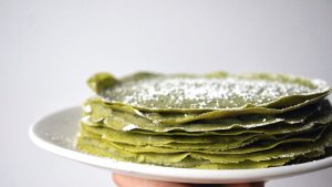 crêpes au thé matcha